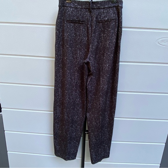 SPANX TALL Ponte Barrel Pant Jacquard Large Long Black Herringbone NEW with Tag - Picture 6 of 9